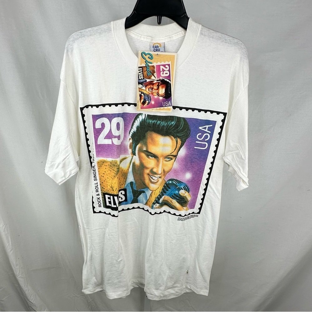 Vintage 1992 Cal Cru Elvis Presley T-Shirt - Size XL